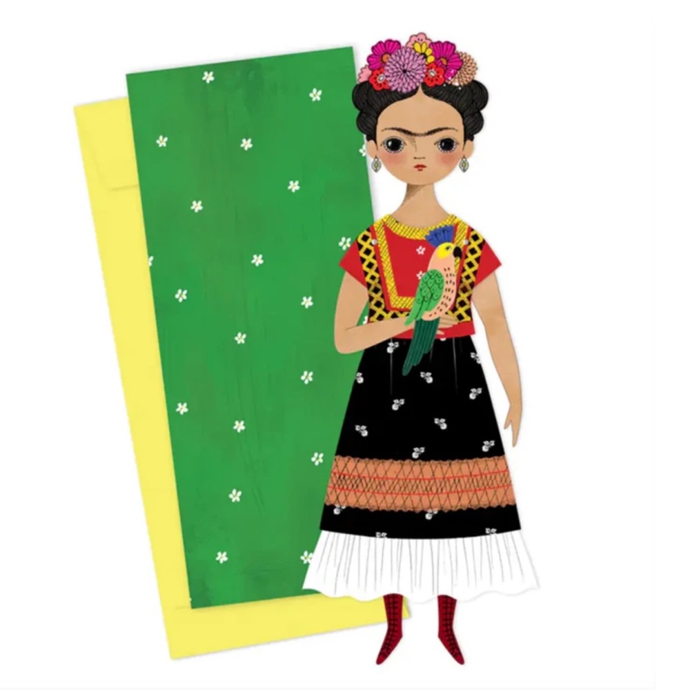 FRIDA KAHLO PAPER DOLL BY UNUSUAL KIND WITH CARD NWT